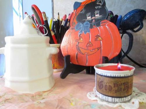 kitchen counter pumpkin