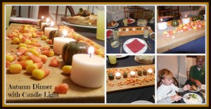 Autumn Dinner with Candle Light