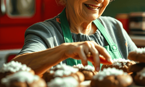 the air filled with the sweet aroma of vanilla and cinnamon. Her old mixer, a relic from a bygone era, would whir to life as we creamed real butter and sugar together.