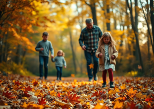 Family walks in the fall are wonderful.  The Beauty of Autumn: A Season of Change and Reflection