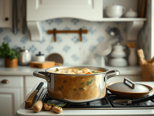 chopped a handful of vegetables. I pulled the meat off a rotisserie chicken while the kitchen was already messy from dinner. 